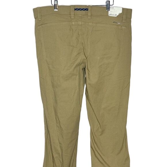 EDDIE BAUER Rappel Canvas Slim Fit Pants Men's Size 38/34 Dark Khaki - Picture 4 of 9